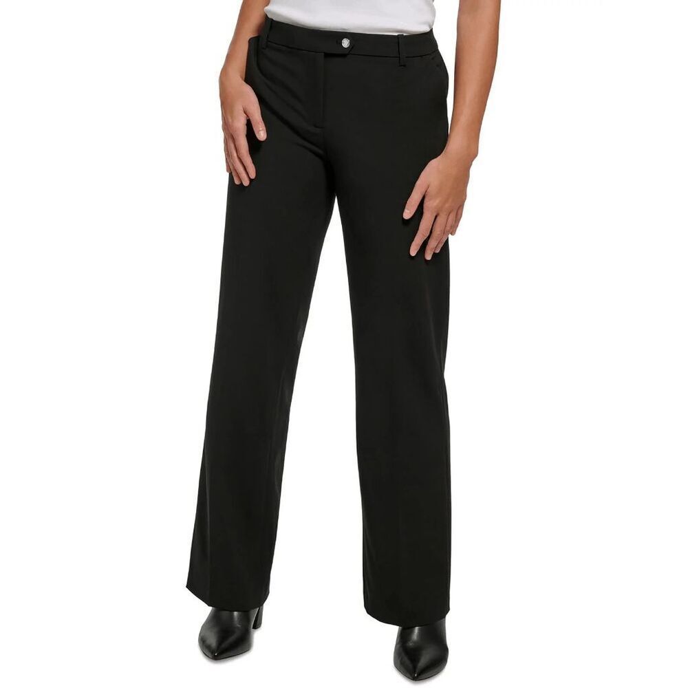 Calvin Klein Women's Wide Leg Pants - Black 16